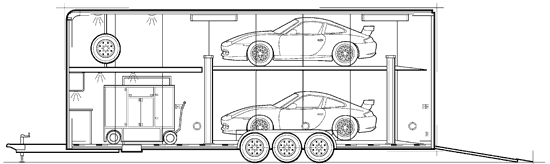 Stacker trailer illustration